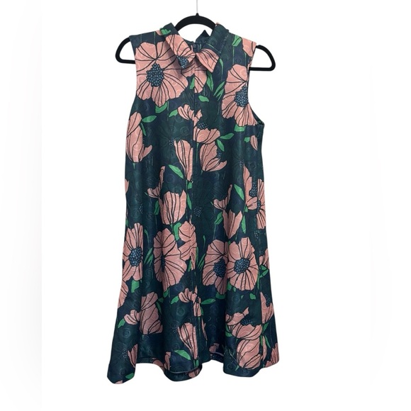 H&M Pink and Green Floral Mini Dress - Picture 1 of 7